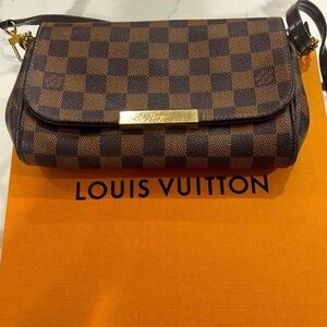 Louis Vuitton Brown and Black Crossbody Bag